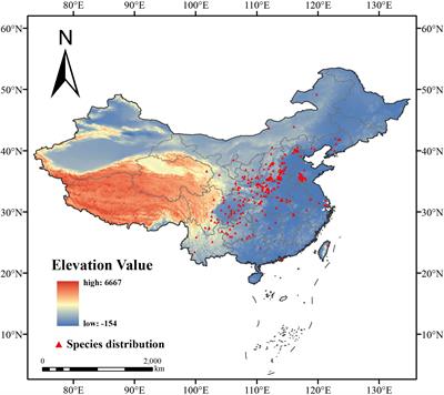 Current and future distribution of Forsythia suspensa in China under climate change adopting the MaxEnt model